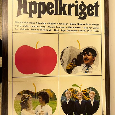 Appelkriget kinoplakat