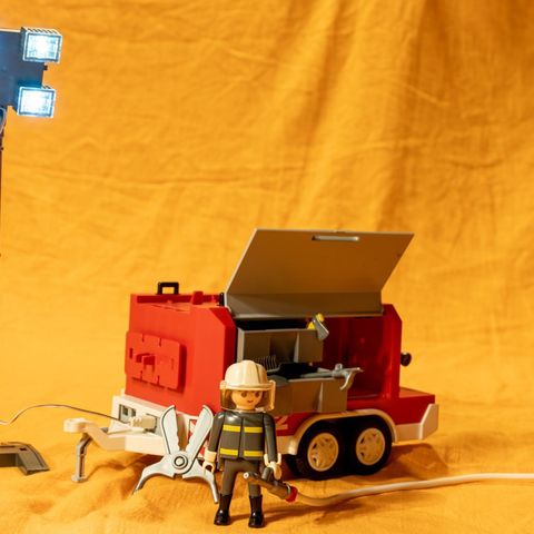 Playmobil 3178 - Fire Rescue Equipment Trailer / fra 2001