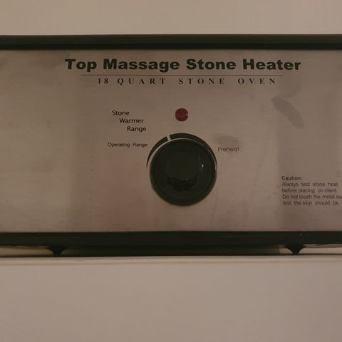 Hotstone varme maskine med stein!