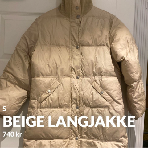 Beige jakke