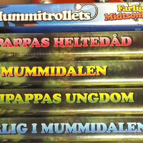 Pakke med 5 stk Mummitrollet DVD