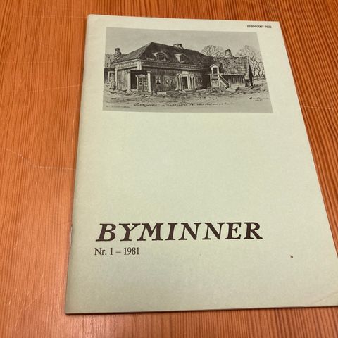 BYMINNER Nr. 1 - 1981 - OSLO BYMUSEUM