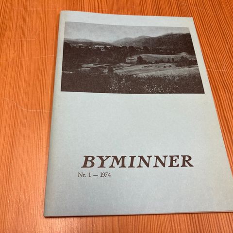 BYMINNER Nr. 1 - 1974 - OSLO BYMUSEUM