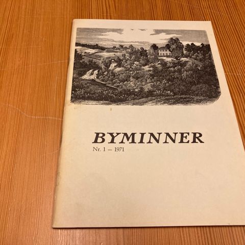 BYMINNER Nr. 1 - 1971 - OSLO BYMUSEUM