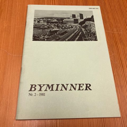 BYMINNER Nr. 2 - 1981 - OSLO BYMUSEUM