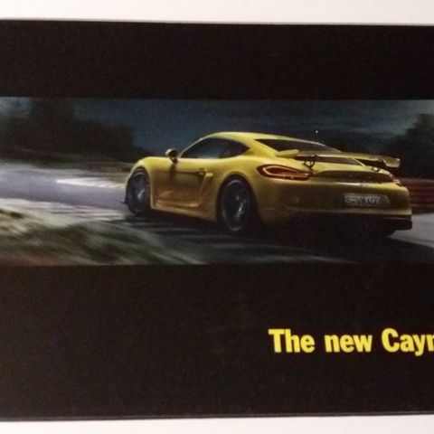 2015 PORSCHE CAYMAN GT4 -brosjyre.