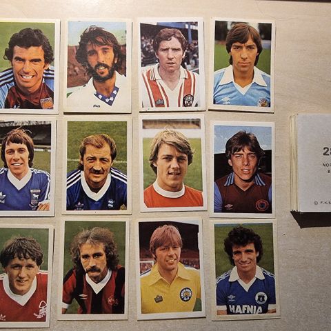 45 stk FKS Soccer 1982 Engelske fotballmerker