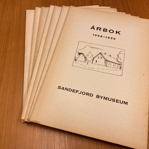 SANDEFJORD BYMUSEUM - ÅRBOK 1958-59, 1961-65, 1966, 1967, 1968, 1970, 1971