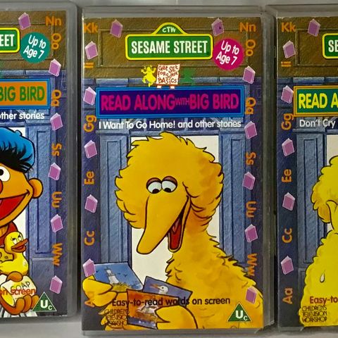 Sesame Street VHS samling / sesam stasjon