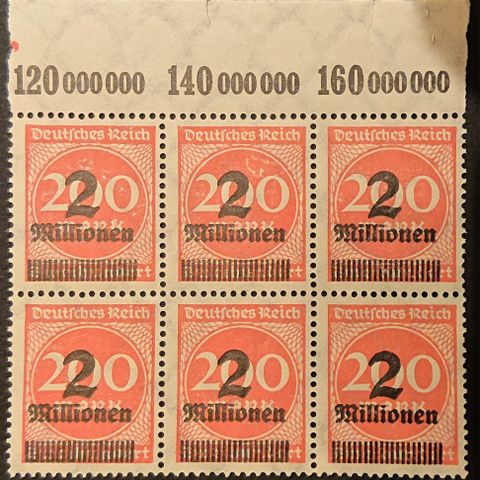 TYSKLAND: Das Reich, AFA 309**/ 1923 / T1-31 x.