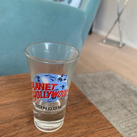 Planet Hollywood shots glass London og Bali