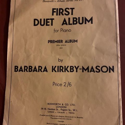 Barbara Kirkby-Mason: First Album For Piano - Part 1 - Partitions Sheet music