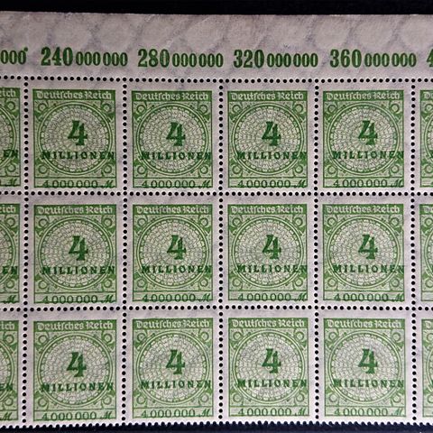 TYSKLAND: Das Reich, AFA 316**, 1923 / T1-39 x.