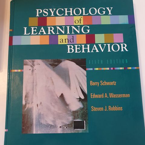 Psychology of Learning and Behavior.  Barry Schwartz m.fl, 5 utgave