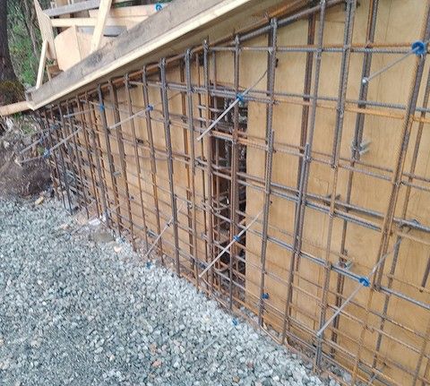 Forskaling armering betong hus hytte garasje