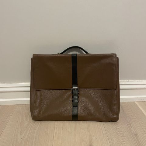 Reiss leather briefcase