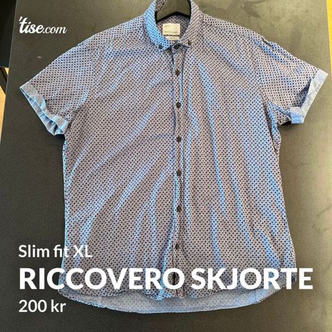 Riccovero skjorte slim fit XL