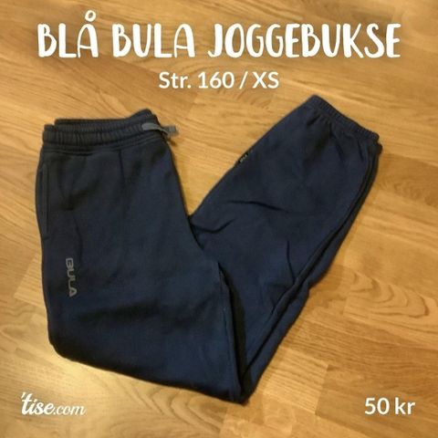 Blå bula joggebukse 50 kr