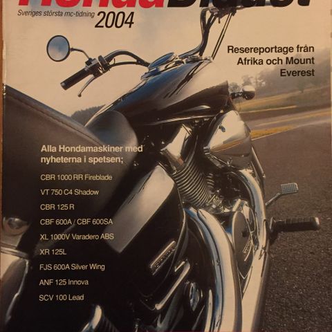 Honda MC-Katalog 2004 Svensk