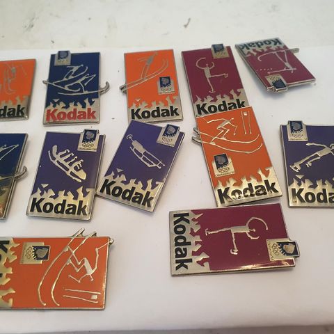 12 stk Lillehammer OL pins kodak