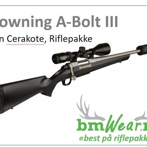 Browning A-Bolt III Titan Cerakote, Riflepakke