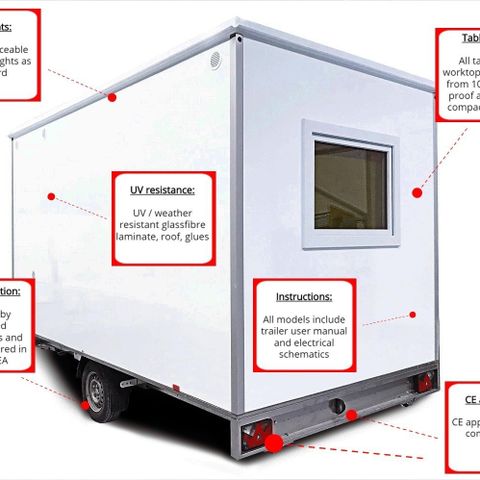 ALRO Premium 6 Personers Mannskapsvogn (6PB-NO) 2 Dørs Med Forbrennings WC