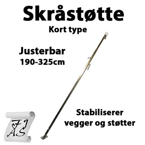 Veggstøtte/skråstøtte