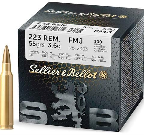 Sellier & Bellot 223rem 55 grain fmj.