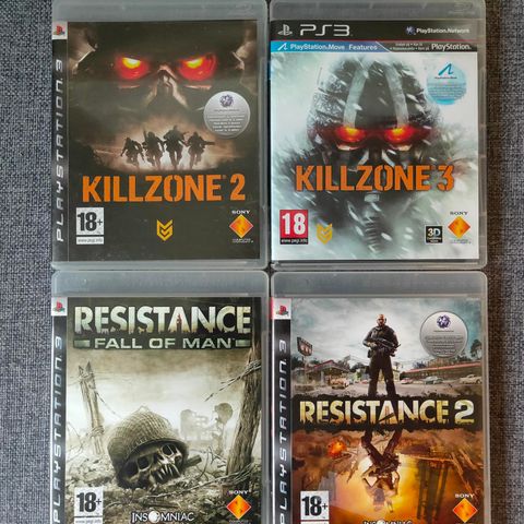 Killzone og Resistance til PS3