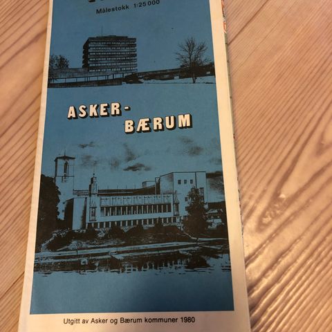 Veikart Asker Bærum 1980