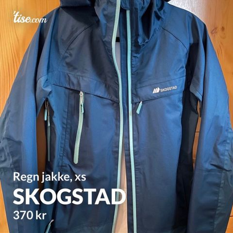 Skogstad regn jakke strl. xs