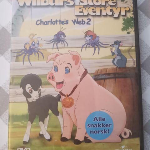 Wilburs Store Eventyr - Charlotte's Web 2 (DVD 2002, i plast)