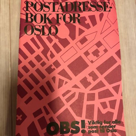 Postadressebok Oslo 1984