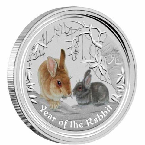 2011 Lunar 1/2 OZ  Year of the rabbit farget