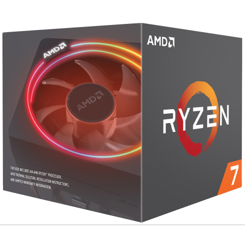 AMD RYZEN 7 3800X WRAITH PRISM RGB KJØLER + Nye 2 STK. Noctua NT-H1 kjølepasta !
