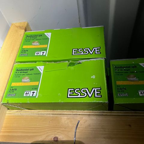 Essve spiker coil 0-gr 2.5x75 syrefast A4