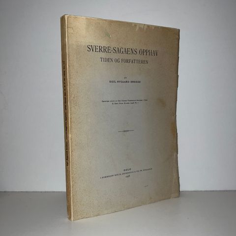 Sverre-sagaens opphav - Egil Nygaard Brekke. 1958