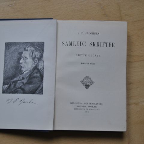 J P Jacobsen. Samlede skrifter . Utgitt 1910