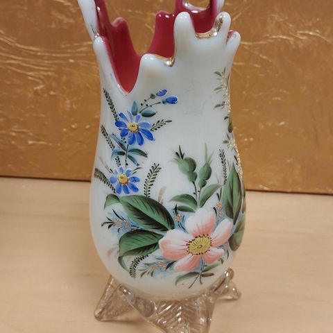 Fantastisk Vase pressglass kunstglass