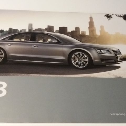 AUDI A8 -brosjyre.