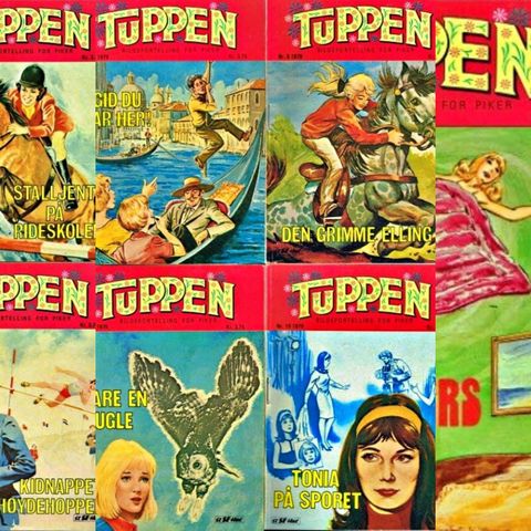 10 stk pene "Tuppen" tegneserie-blader fra 1978-79 selges samlet