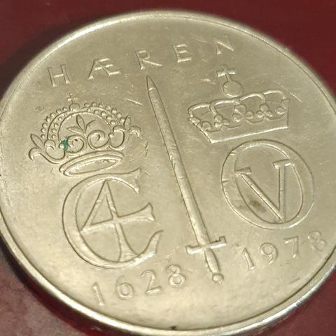 Norsk 5 krone minnemynt  1978