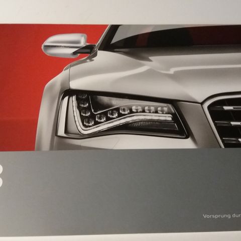 AUDI S8 -brosjyre.