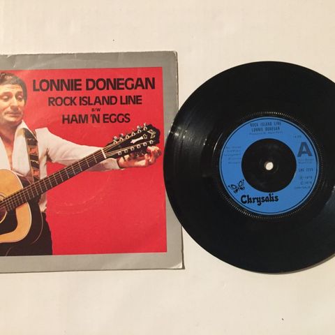 LONNIE DONEGAN / ROCK ISLAND LAND - 7" VINYL SINGLE
