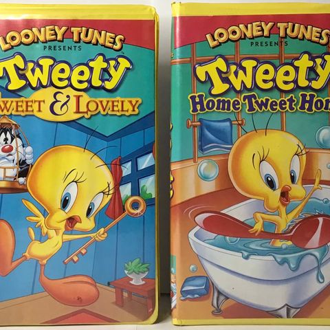 Tweety Tweet & Lovely  & Tweety  Home Tweet Home VHS BIGBOX /Looney Tunes