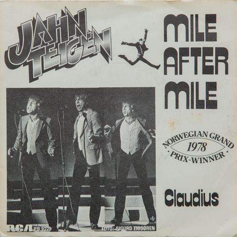 7", (Single) Jahn Teigen - Mile After Mile 1978 Norway