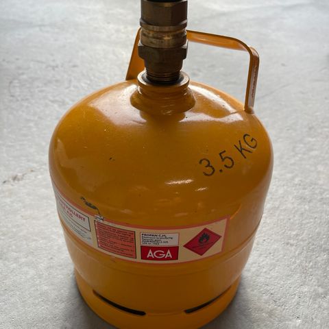 3.5 kg gassflaske stål (2 kg gass)