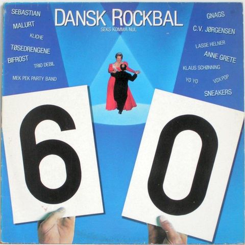 Dansk Rockbal - 6,0 - Seks Komma Nul (LP, Comp 1982)