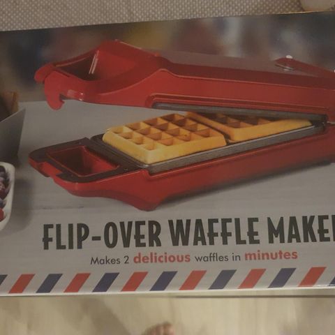 Flip over waffle maker