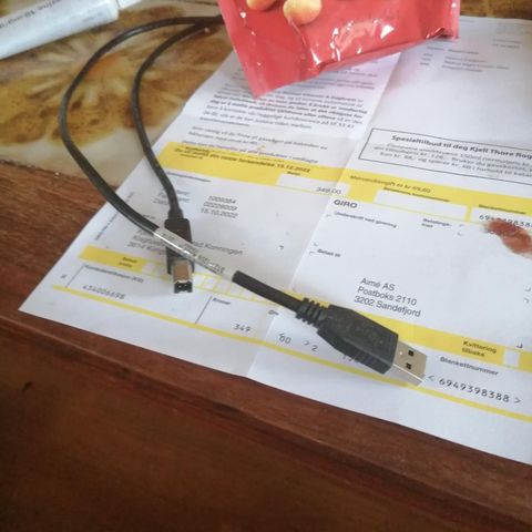 USB A til B for printer